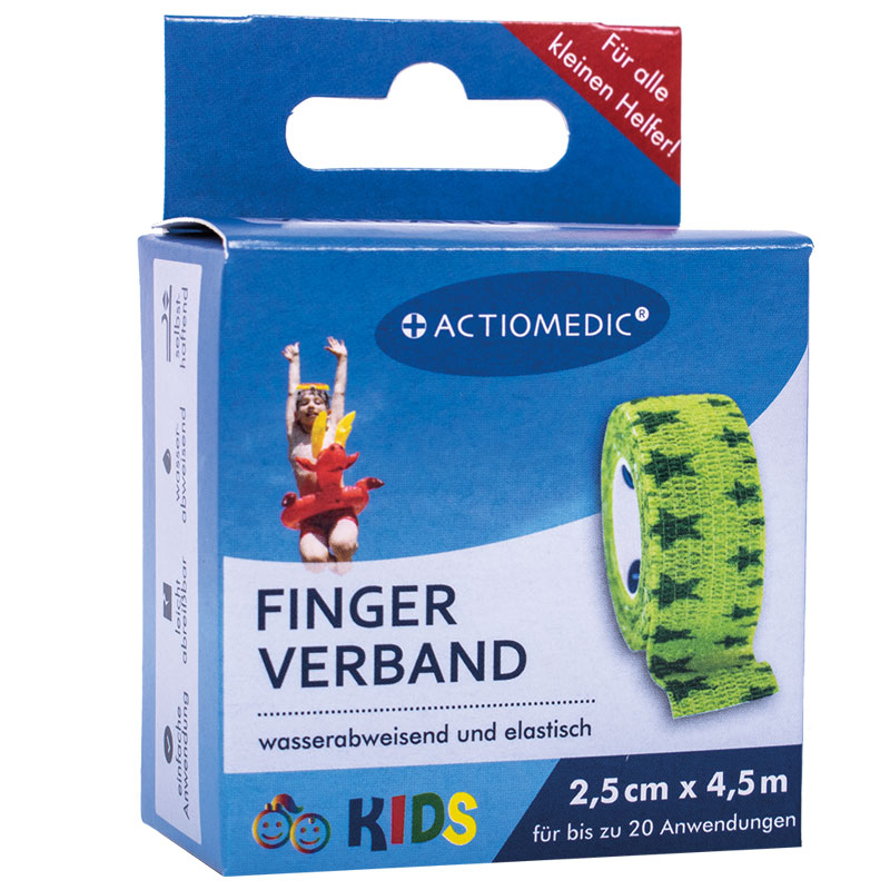 ACTIOMEDIC® Schnellverband KIDS, grün, 2,5 cm x 4,5 m}