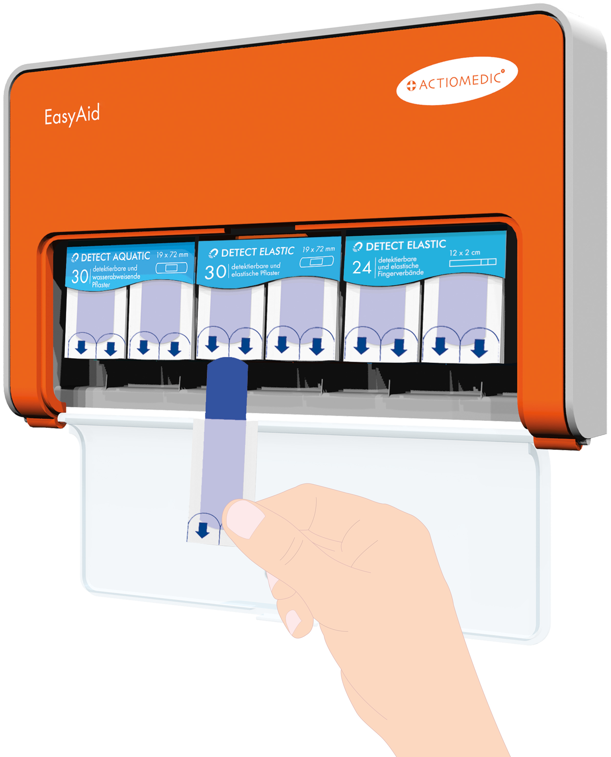 EasyAid Pflasterspender mit Grundausstattung DETECT II}