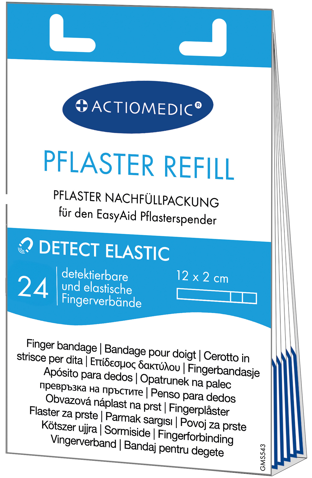 EasyAid Refill Fingerpflaster 12 x 2 cm DETECT/ELASTIC}