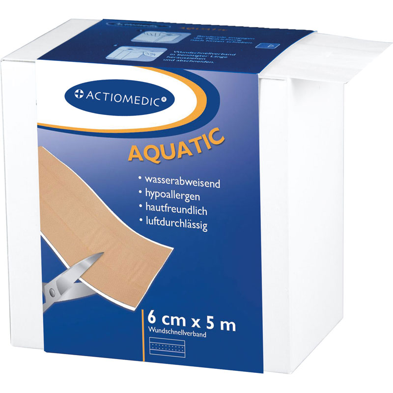 ACTIOMEDIC AQUATIC Wundschnellverband, 5 m x 6 cm}