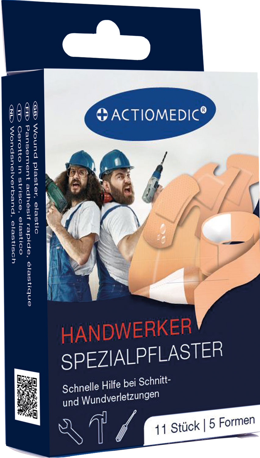 ACTIOMEDIC HANDWERKER Spezialpflaster Set, 11-tlg.}