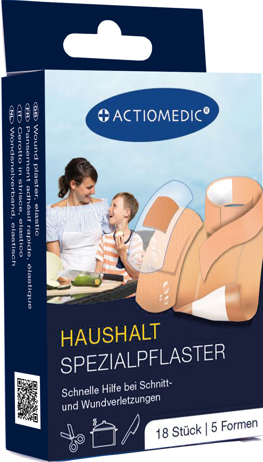 ACTIOMEDIC HAUSHALT Spezialpflaster Set, 18-tlg.}