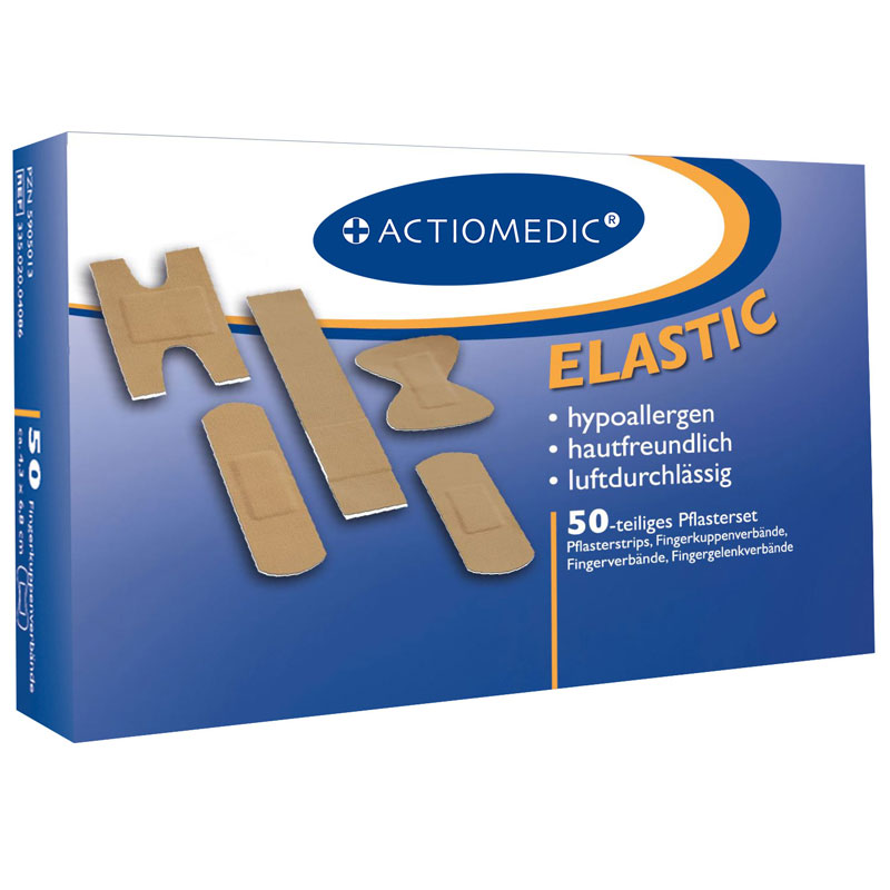 ACTIOMEDIC ELASTIC Pflasterset, 50-tlg.}