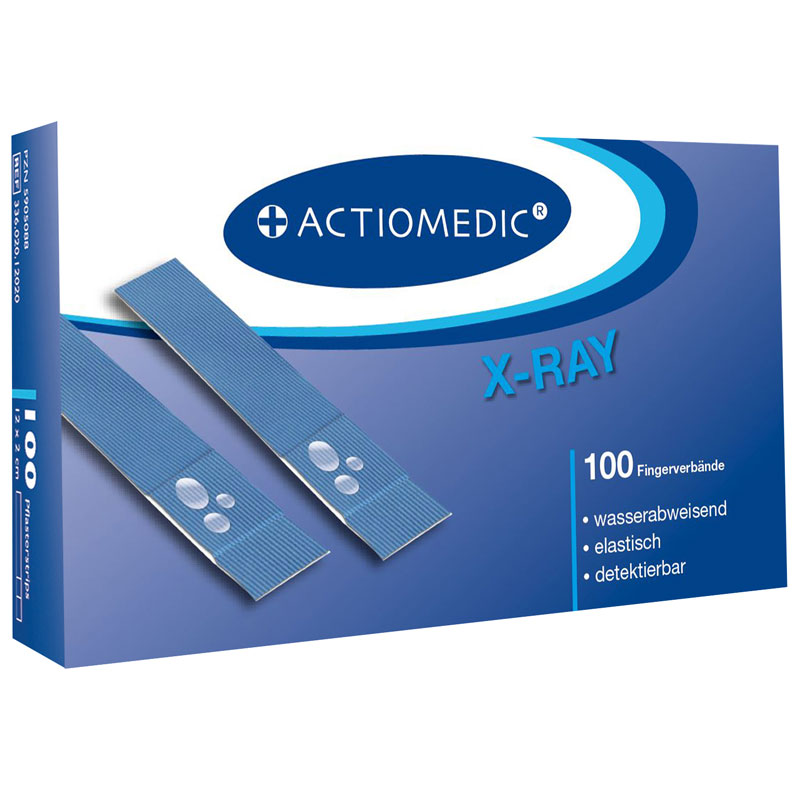 ACTIOMEDIC® X-RAY + AQUATIC Fingerverband, 12 x 2 cm, Pack à 100 Stück}