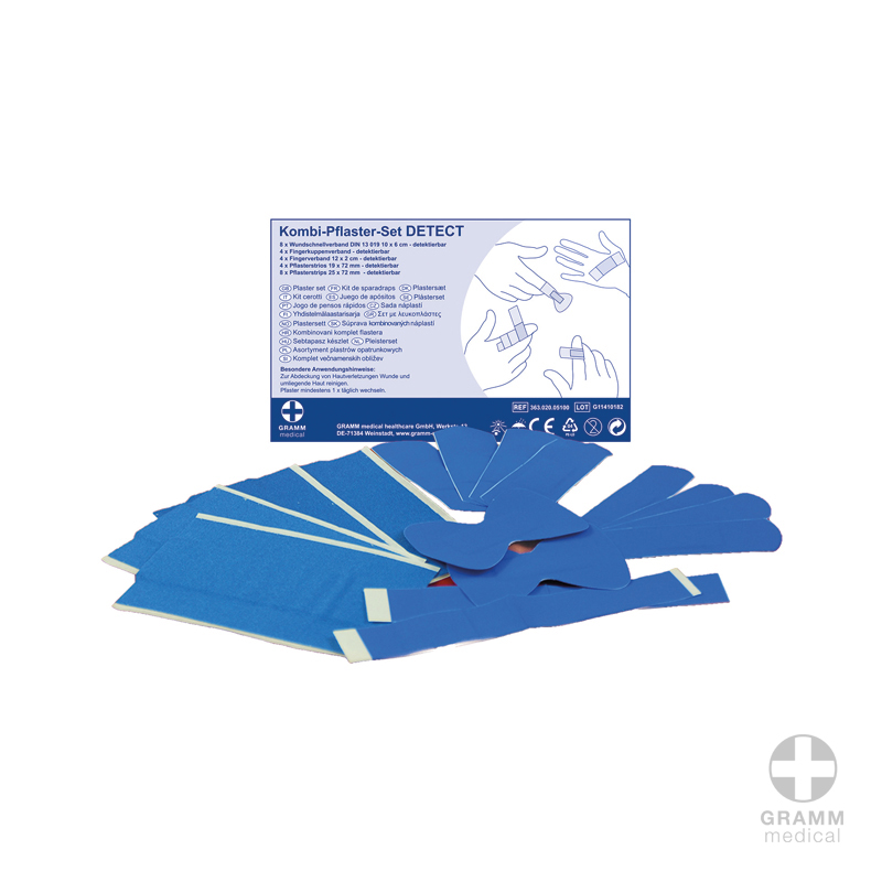 ACTIOMEDIC Kombi-Pflasterset DETECT, 28-teilig, für DIN 13 157 und DIN}