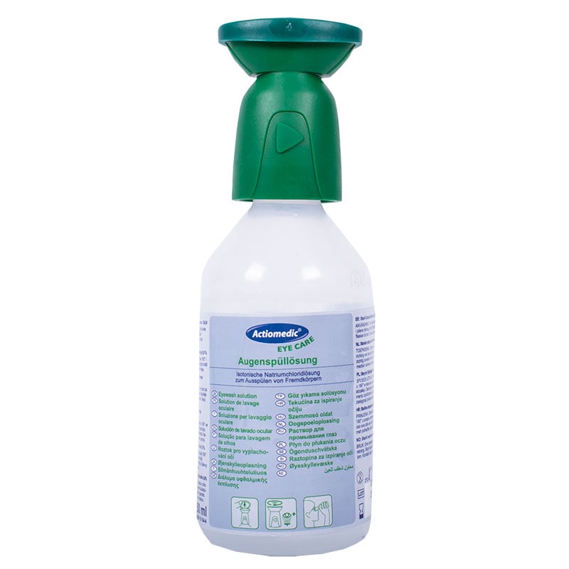 ACTIOMEDIC® Augenspülflasche mit Natriumchloridlösung 0,9%, 250 ml}