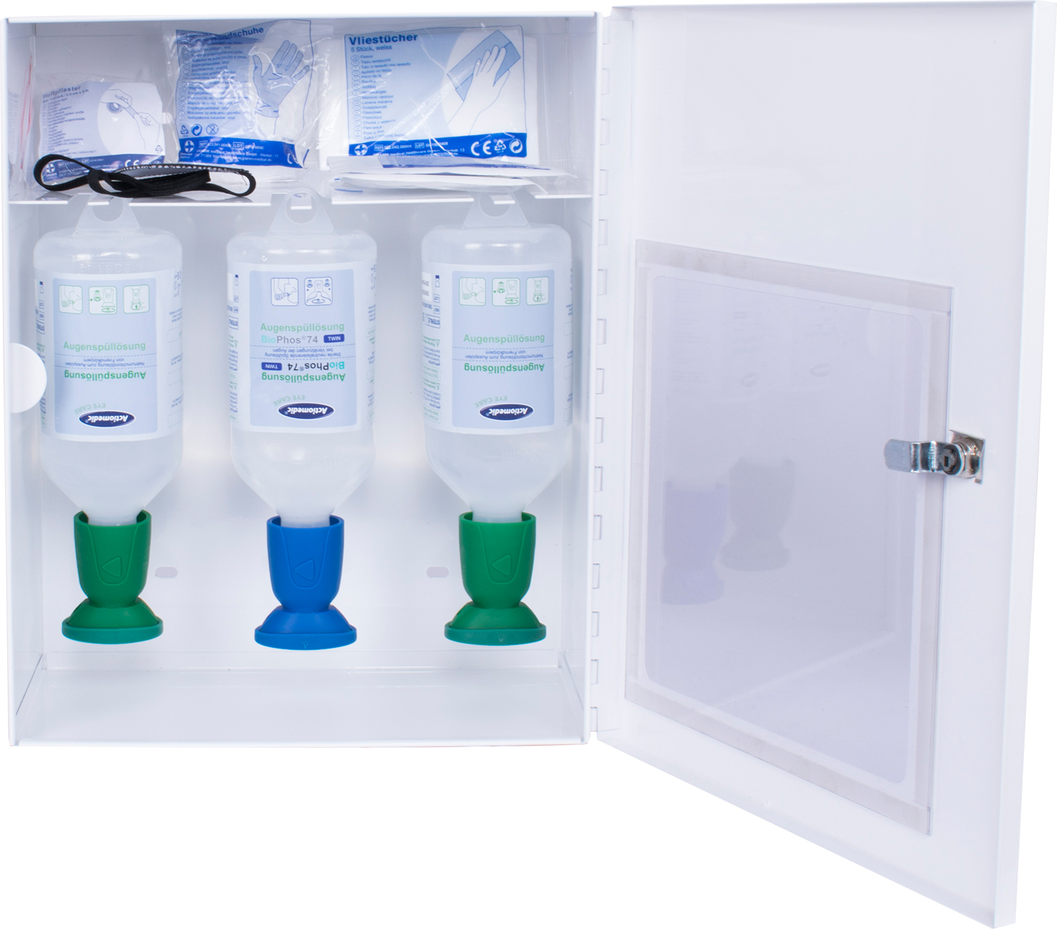 ACTIOMEDIC® EYE CARE Augenspülschrank II mit Zusatzausstattung}